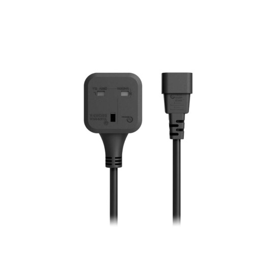 Cablu adaptor de alimentare IEC C14 UniFi Ubiquiti, Scurt, UACC-Cable-C14-SK-G